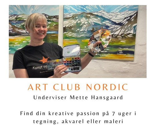 Kickstart din kreativitet og find din kreative passion i akvarel, tegning og maleri