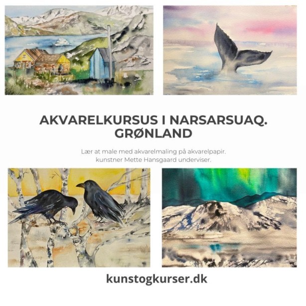 akvarelkursus-grønland-greenland-watercolorclass